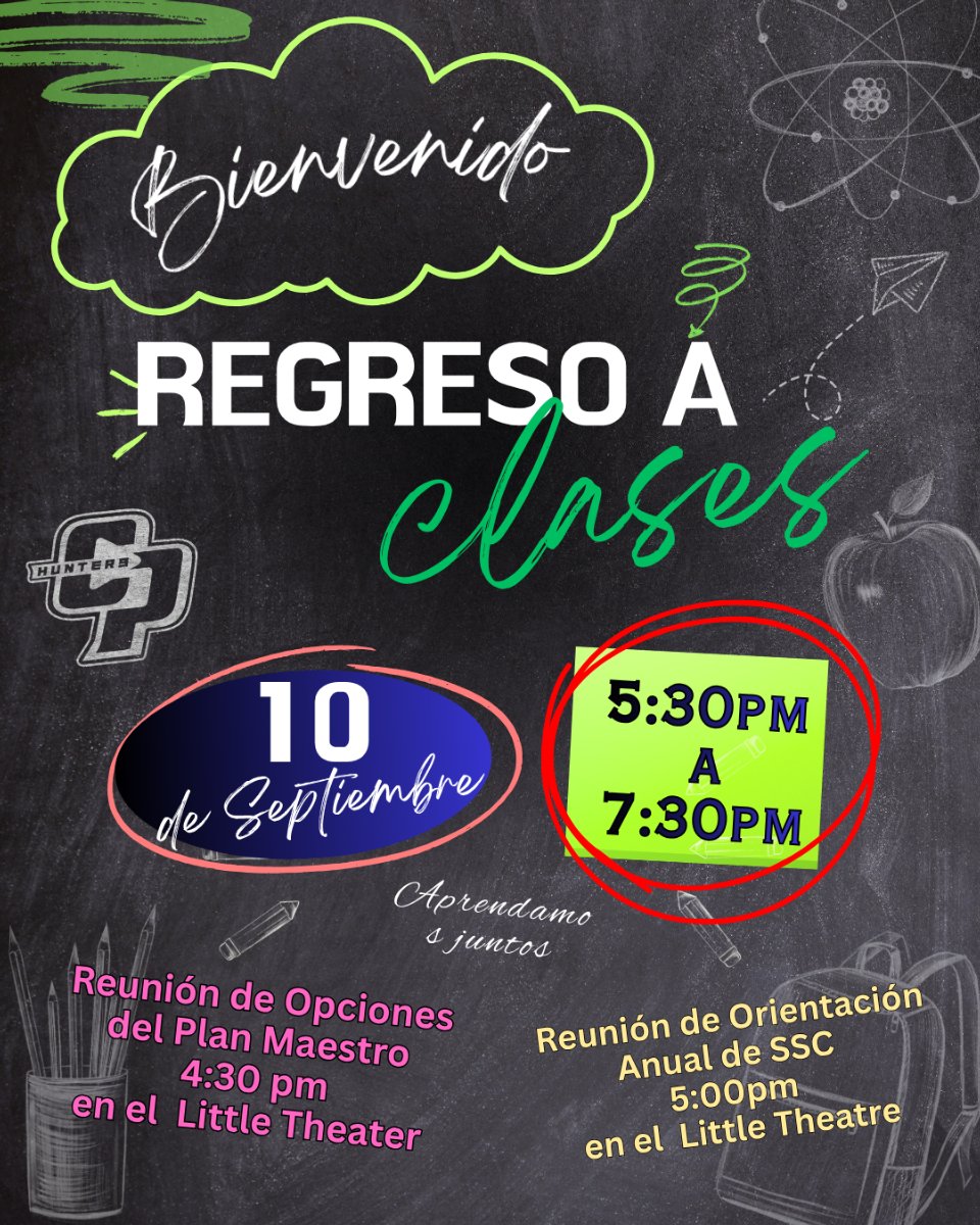 Back to School Night Spanish